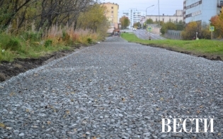 Аллея спорта в процессе создания