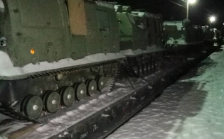 Мотострелки СФ обкатают новые снегоболотоходы