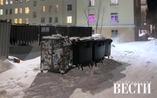 Вывоз мусора после снегопада